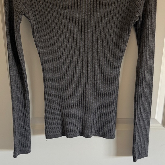 NWT INC International Concepts Gray Ribbed Turtleneck Sweater Size Large - Picture 3 of 7
